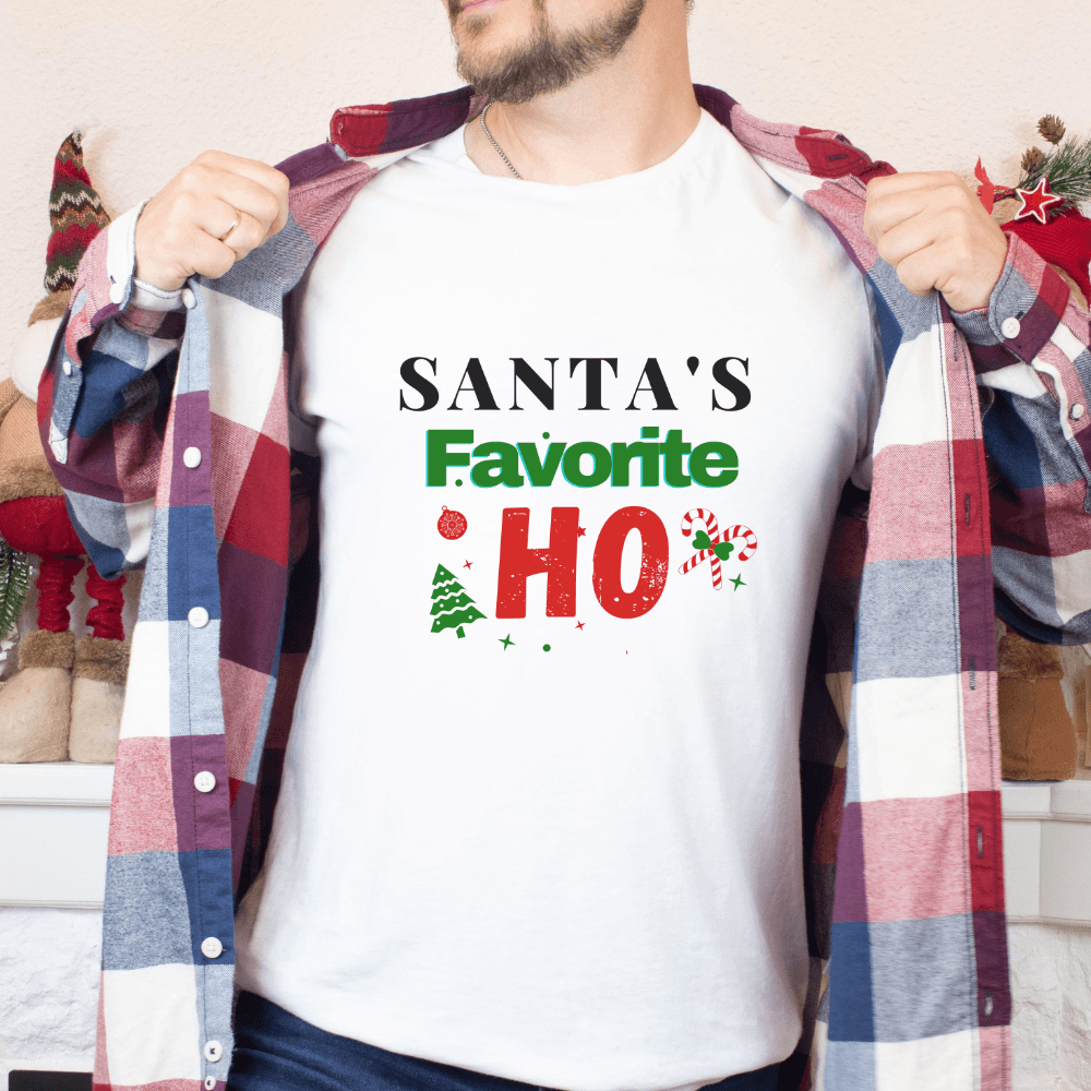 Santa's Favorite HO!  Funny TShirts For Christmas Season!