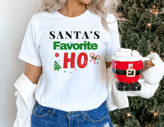 Santa's Favorite HO!  Funny TShirts For Christmas Season!