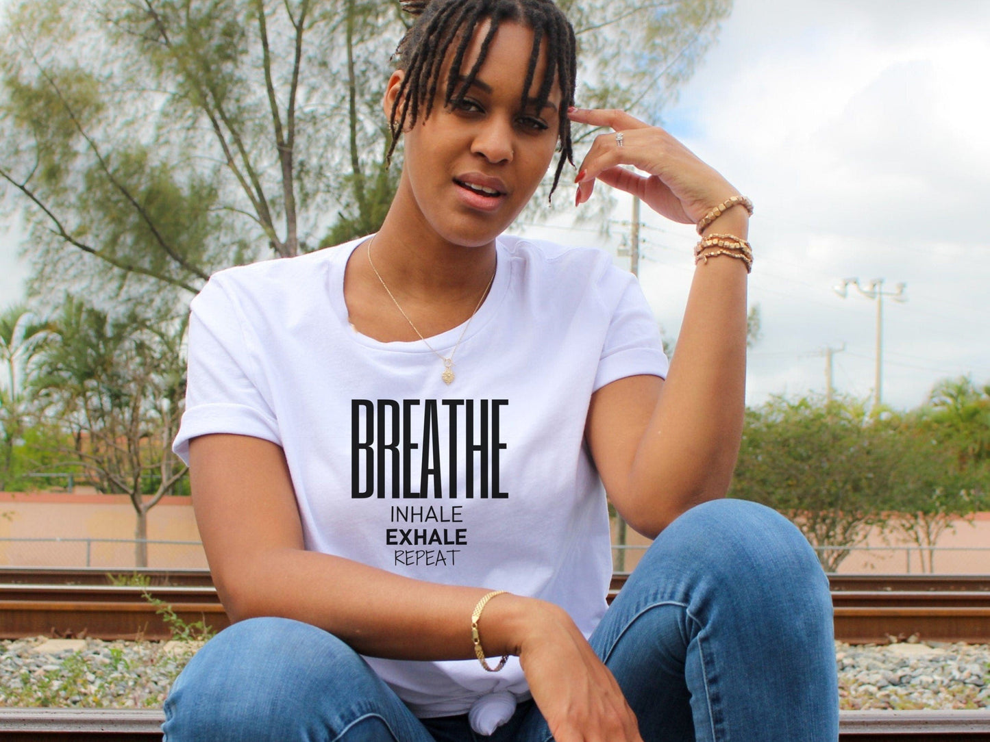 Breathe, Inhale, Exhale Motivational Tshirt, Motivational T-shirt, Motivational Mom Shirt, Motivational t-shirt for women